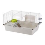 Ferplast Cage cochons d'inde - Maisonnette, gamelle, ratelier et abreuvoir - FERPLAST