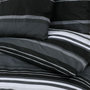 Voir la diapositive 5 : VIDAXL Ensemble de housse de couette noir et blanc 140x200 cm Coton