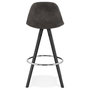 Voir la diapositive 5 : Paris Prix Tabouret de Bar Scandinave  Miro  87cm Gris & Noir