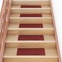 Voir la diapositive 1 : VIDAXL Tapis d'escalier auto-adhesifs 30 pcs rouge 60x25 cm