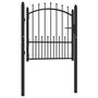 Voir la diapositive 2 : VIDAXL Portail de cloture avec pointes Acier 100x100 cm Noir