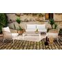 Voir la diapositive 2 : GARDENSTAR Salon bas de jardin - 5 places - Aluminium/Résine - Beige - BOSTON