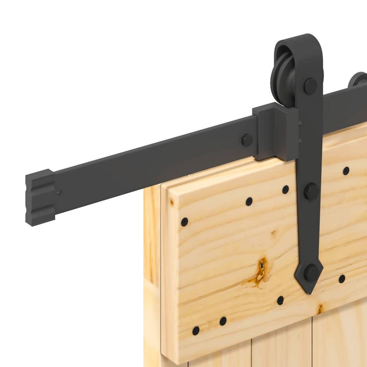 VIDAXL Porte coulissante et kit de quincaillerie 80x210 cm pin massif