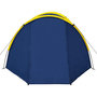 Voir la diapositive 4 : VIDAXL Tente de camping 4 personnes bleu marine et jaune