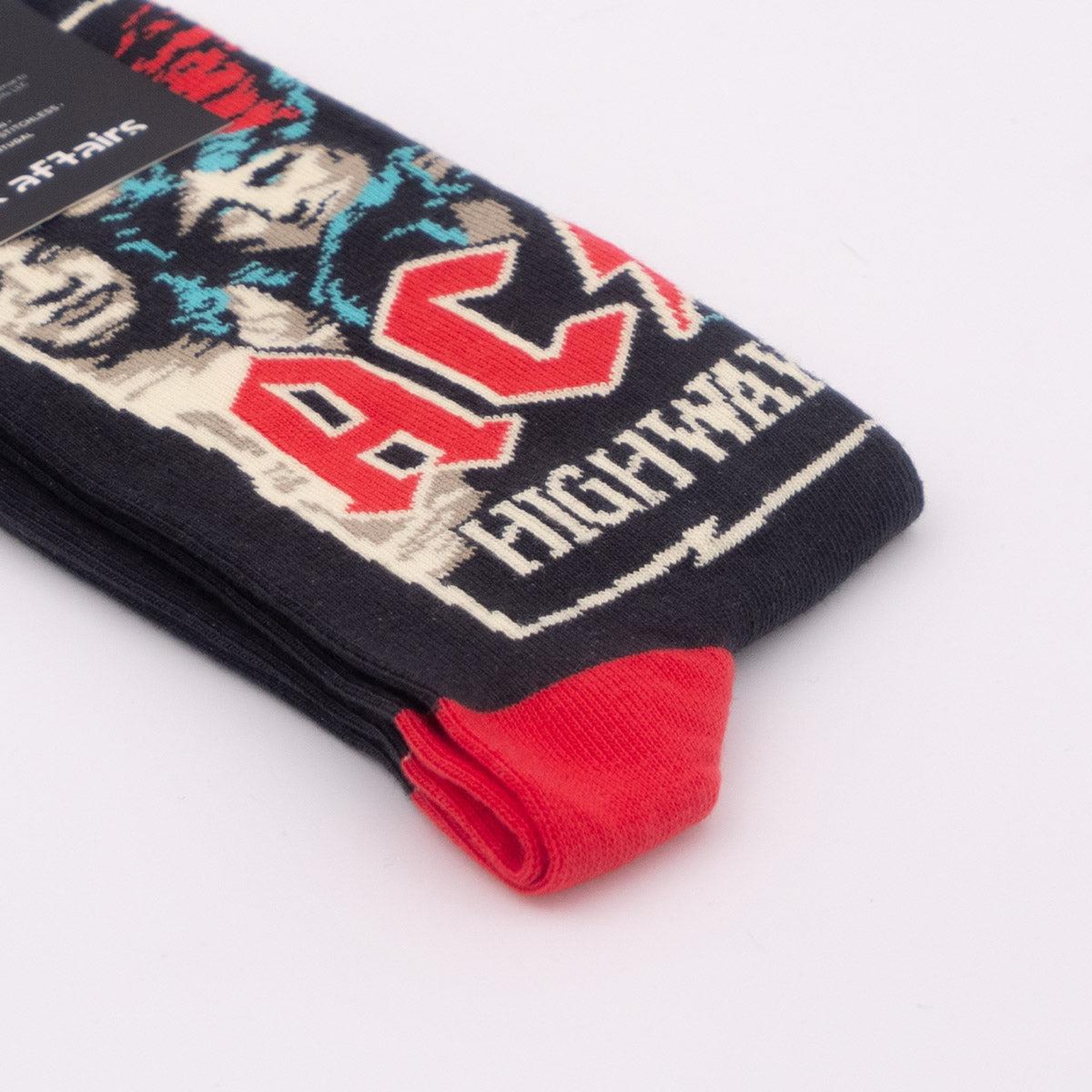 Voir la diapositive 4 : SOCK AFFAIRS Chaussettes ac/dc, highway to hell