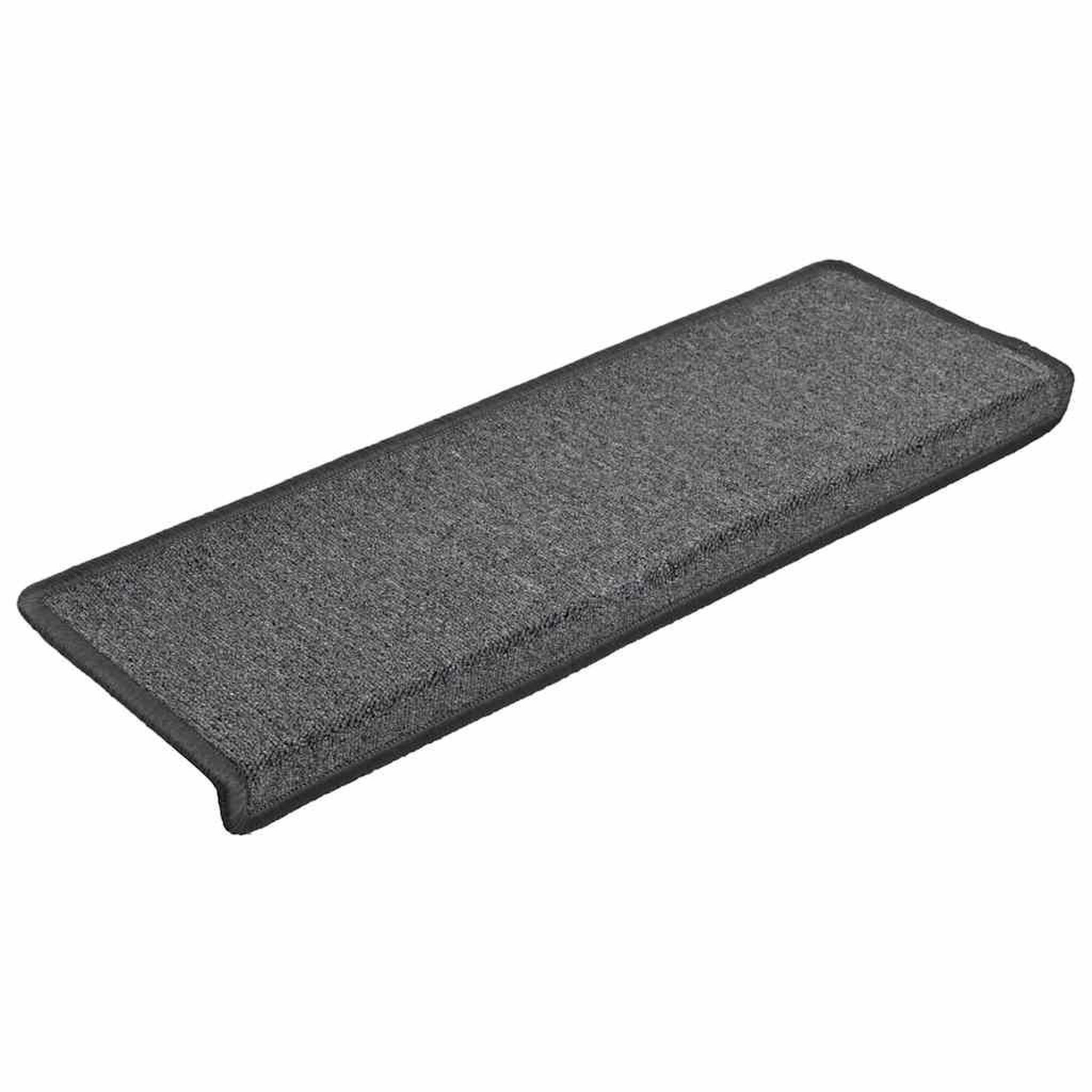 Voir la diapositive 2 : VIDAXL Tapis d'escalier 30 pcs 65x21x4 cm Gris fonce