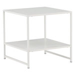 Paris Prix Table d'Appoint Avec Étagère  Staal  50cm Blanc