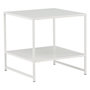 Voir la diapositive 1 : Paris Prix Table d'Appoint Avec Étagère  Staal  50cm Blanc