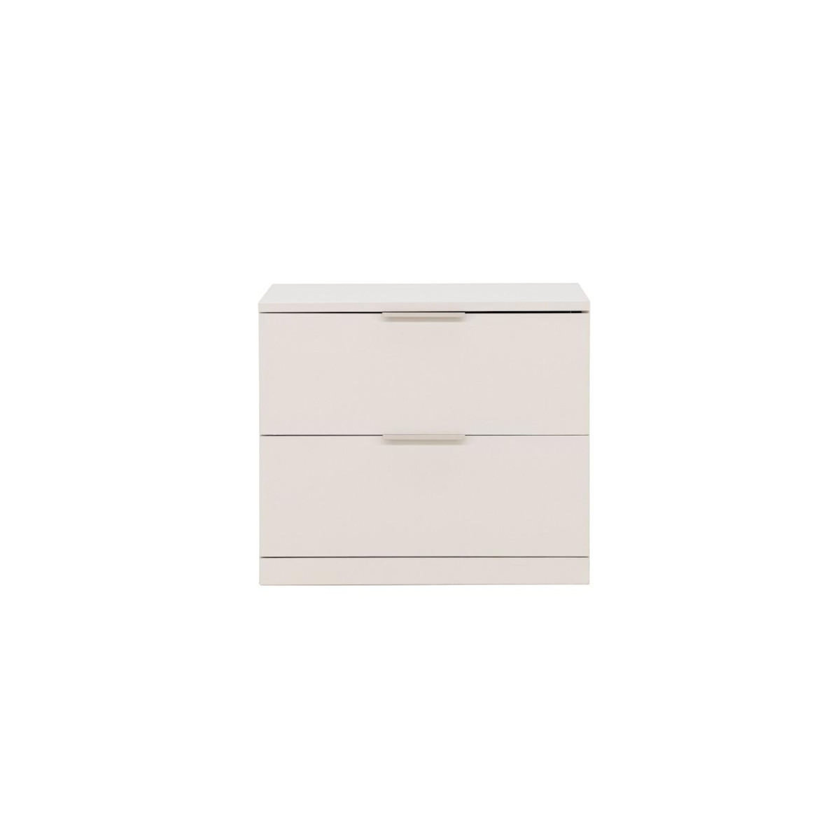 Paris Prix Table de Chevet 2 Tiroirs  Nice  52cm Beige