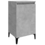 Voir la diapositive 5 : VIDAXL Tables de chevet 2 pcs gris beton 40x35x70 cm bois d'ingenierie