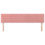 Voir la diapositive 3 : VIDAXL Tetes de lit 2 pcs Rose 100x5x78/88 cm Velours