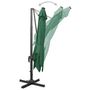 Voir la diapositive 5 : VIDAXL Parasol de jardin en porte-a-faux et mat et lumieres LED vert