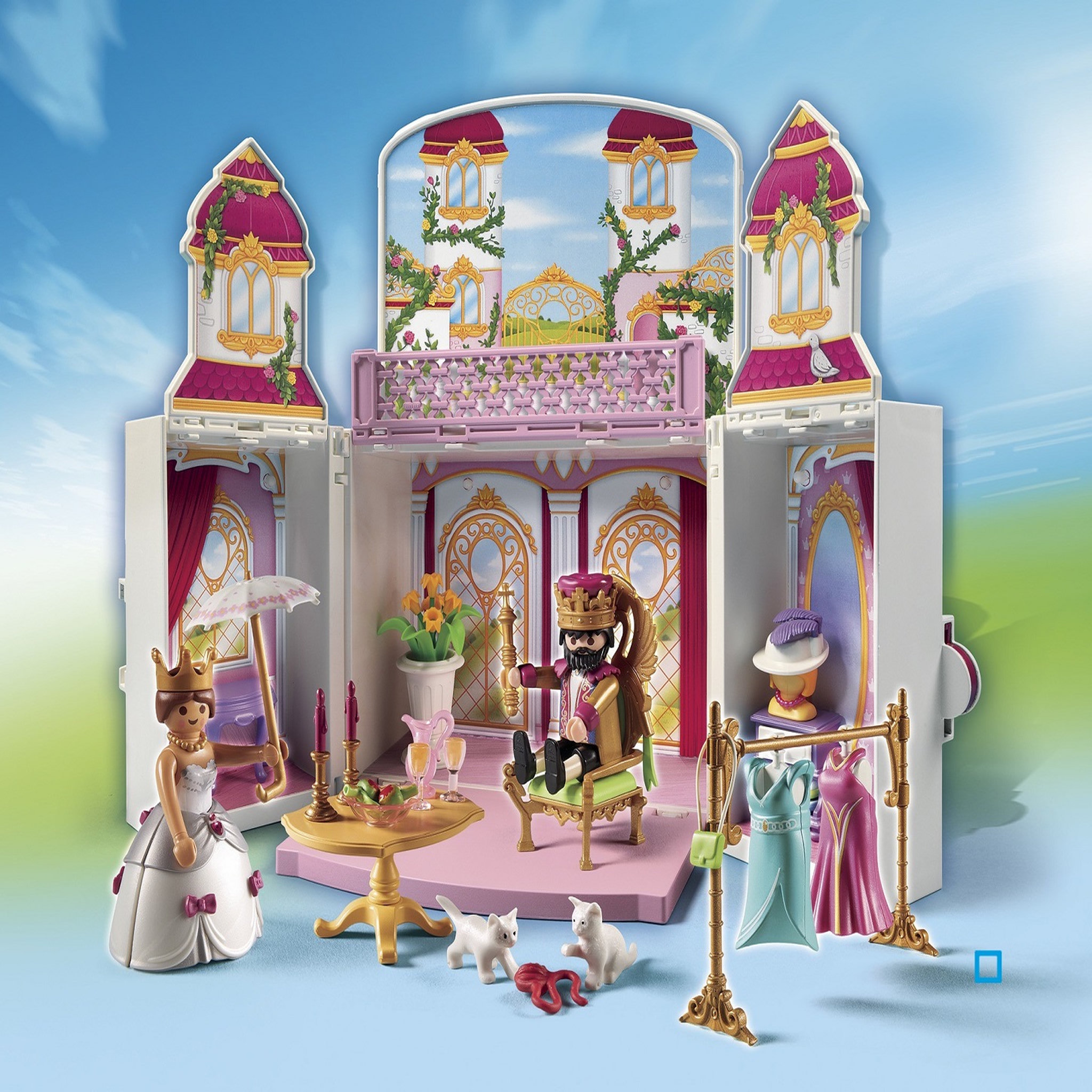 Voir la diapositive 2 : PLAYMOBIL 4898 - Princess - Coffre cour royale 