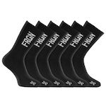 FREEGUN Lot de 6 paires de tennis homme modèle FRGN. Coloris disponibles : Noir