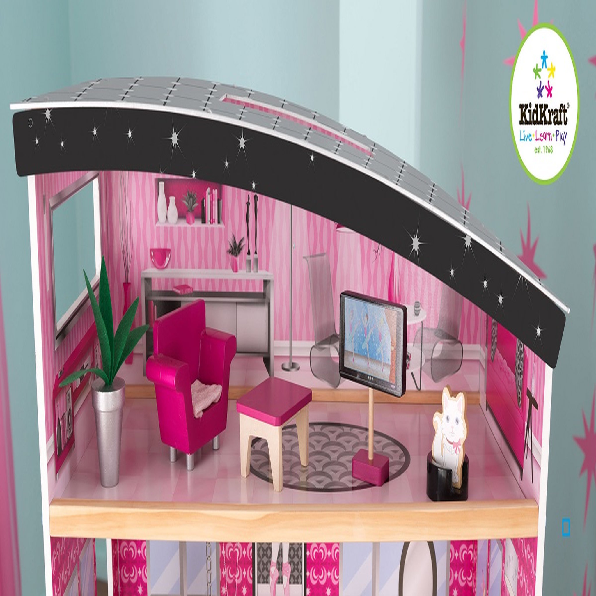 Voir la diapositive 9 : Kidkraft Maison de poupée bois Sparkle