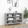 Voir la diapositive 1 : VIDAXL Buffet gris beton 103,5x35x70 cm bois d'ingenierie