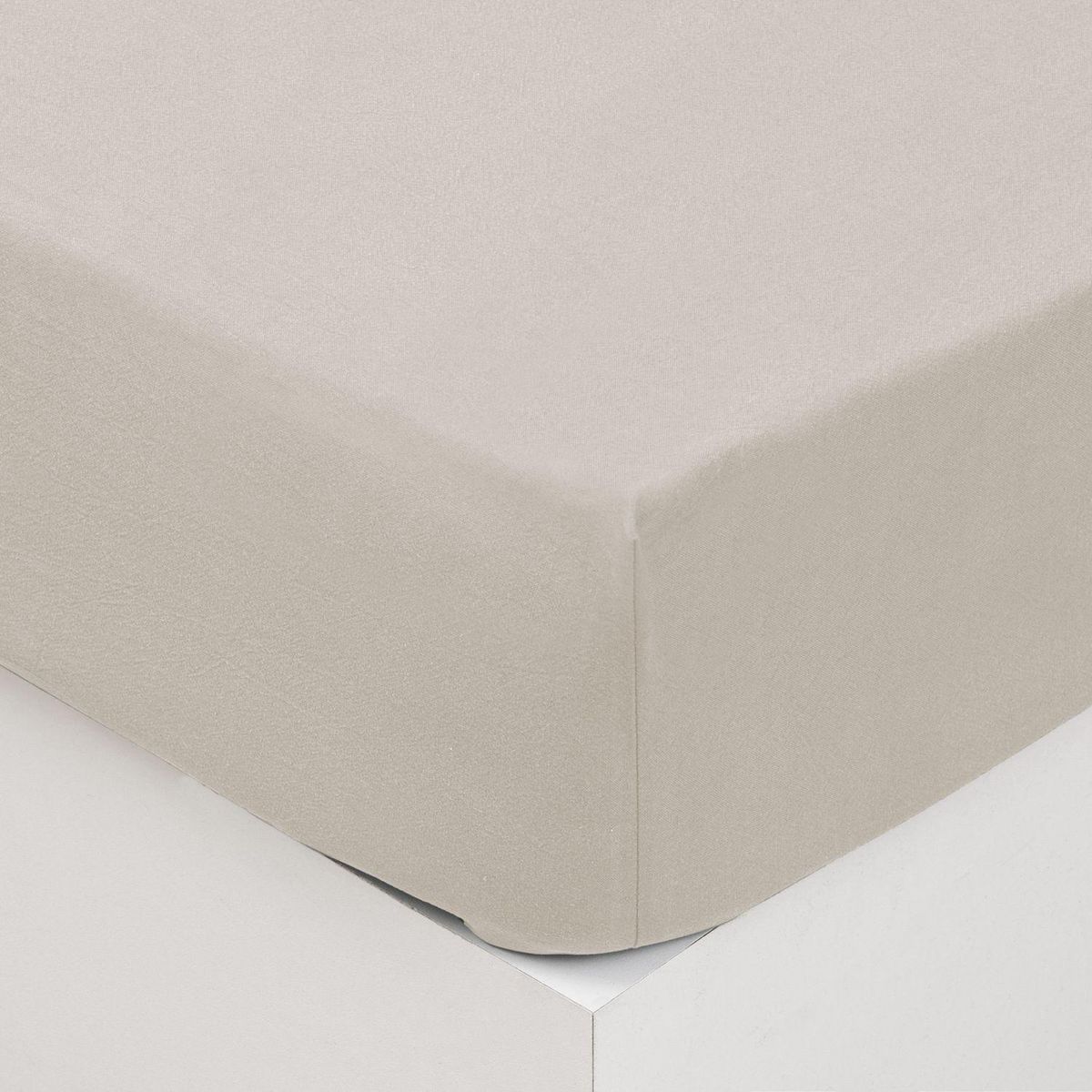 ATMOSPHERA Drap Housse bonnet 27 cm 100% Coton lavé