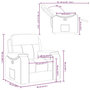 Voir la diapositive 6 : VIDAXL Fauteuil inclinable gris nuage tissu