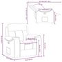Voir la diapositive 6 : VIDAXL Fauteuil inclinable gris nuage tissu
