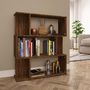 Voir la diapositive 3 : VIDAXL Bibliotheque/Cloison Chene marron 80x24x96 cm Bois d'ingenierie