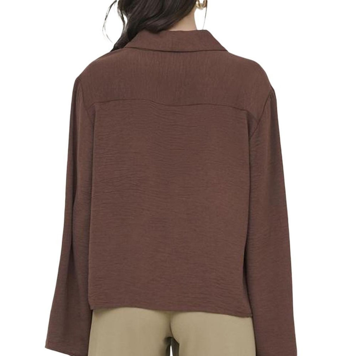 JACQUELINE DE YONG Blouse Marron Femme JDY Eira