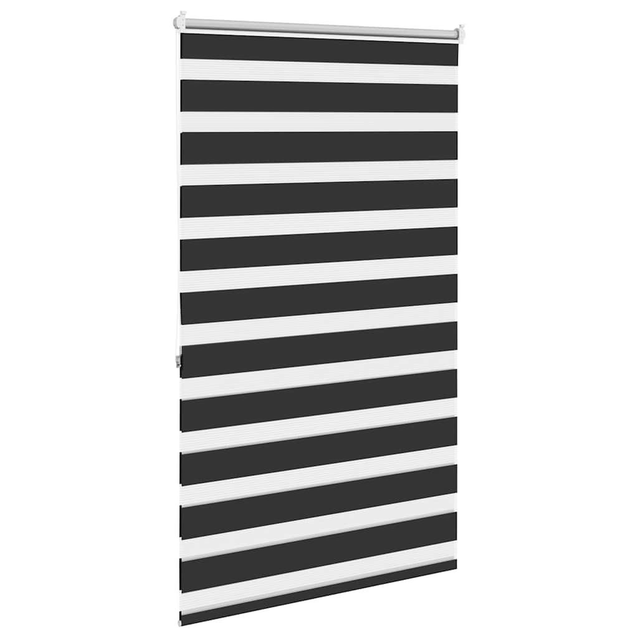 Voir la diapositive 4 : VIDAXL Store venitien zebre 100,9 x 175 cm, largeur du tissu 96,7 cm, noir