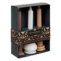 Voir la diapositive 5 : ATMOSPHERA Coffret 3 Bougies Déco  Little Cottage  25cm Multicolore