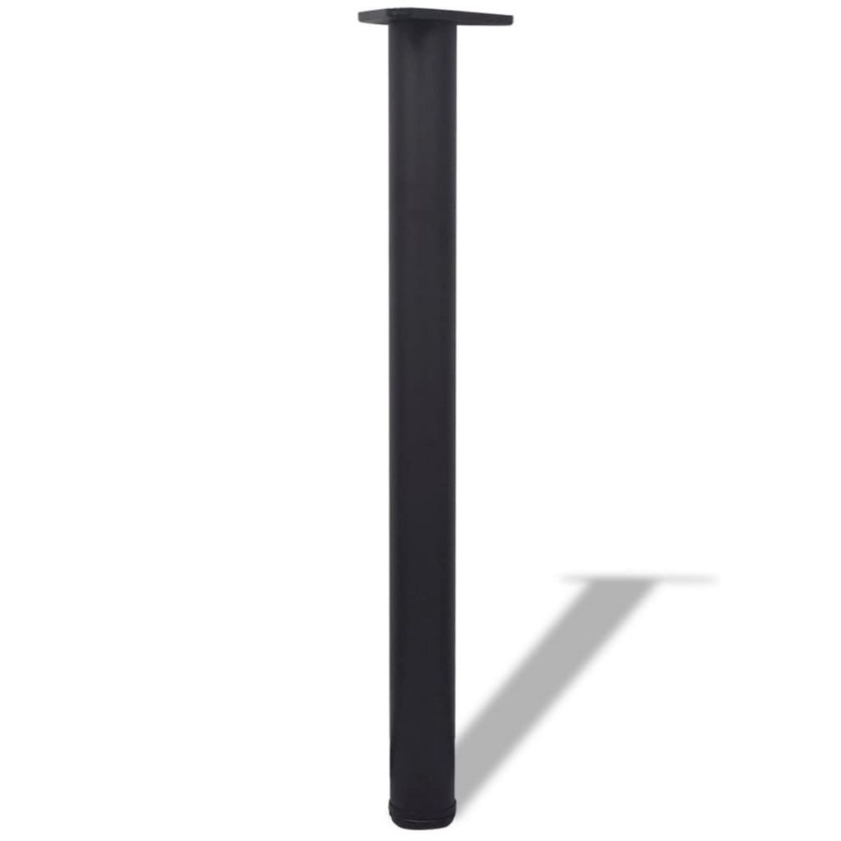 VIDAXL 4 pieds de table reglables en hauteur 710 mm Noir