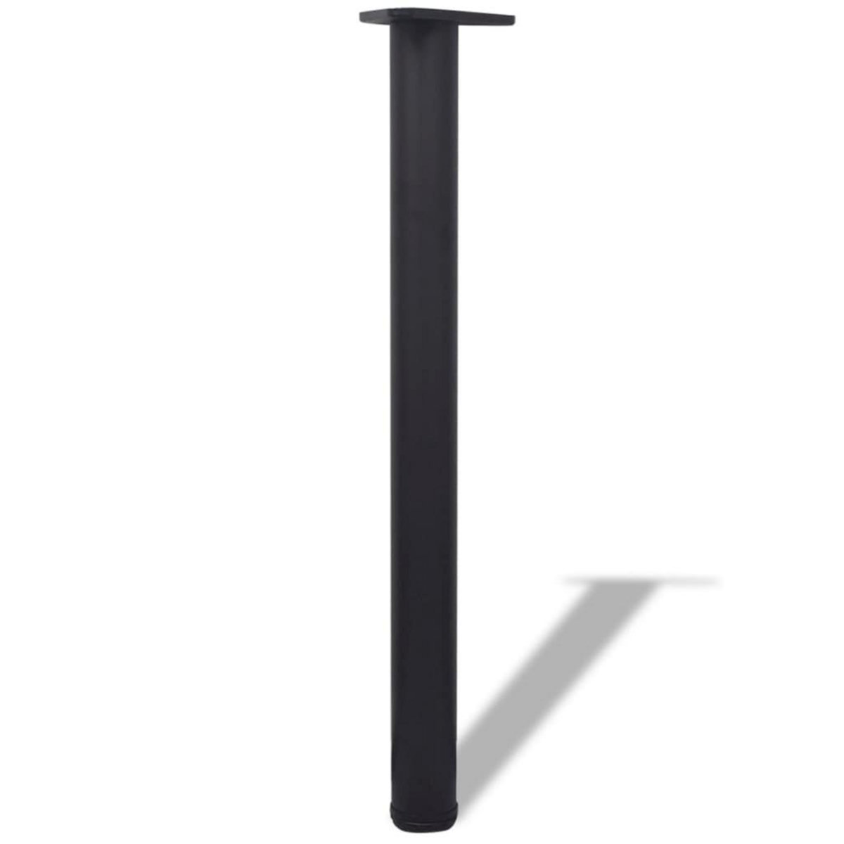VIDAXL 4 pieds de table reglables en hauteur 710 mm Noir