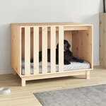 VIDAXL Niche pour chien 90x60x67 cm Bois de pin massif