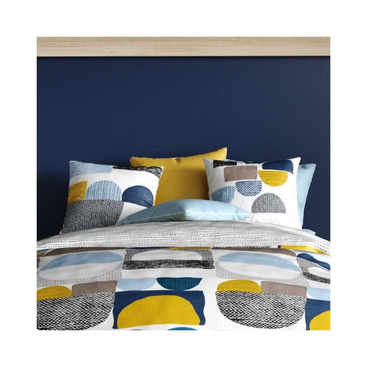 ATELIER DU COTON Housse de couette 260x240 ASTRA + 2 taies coton 57 fils