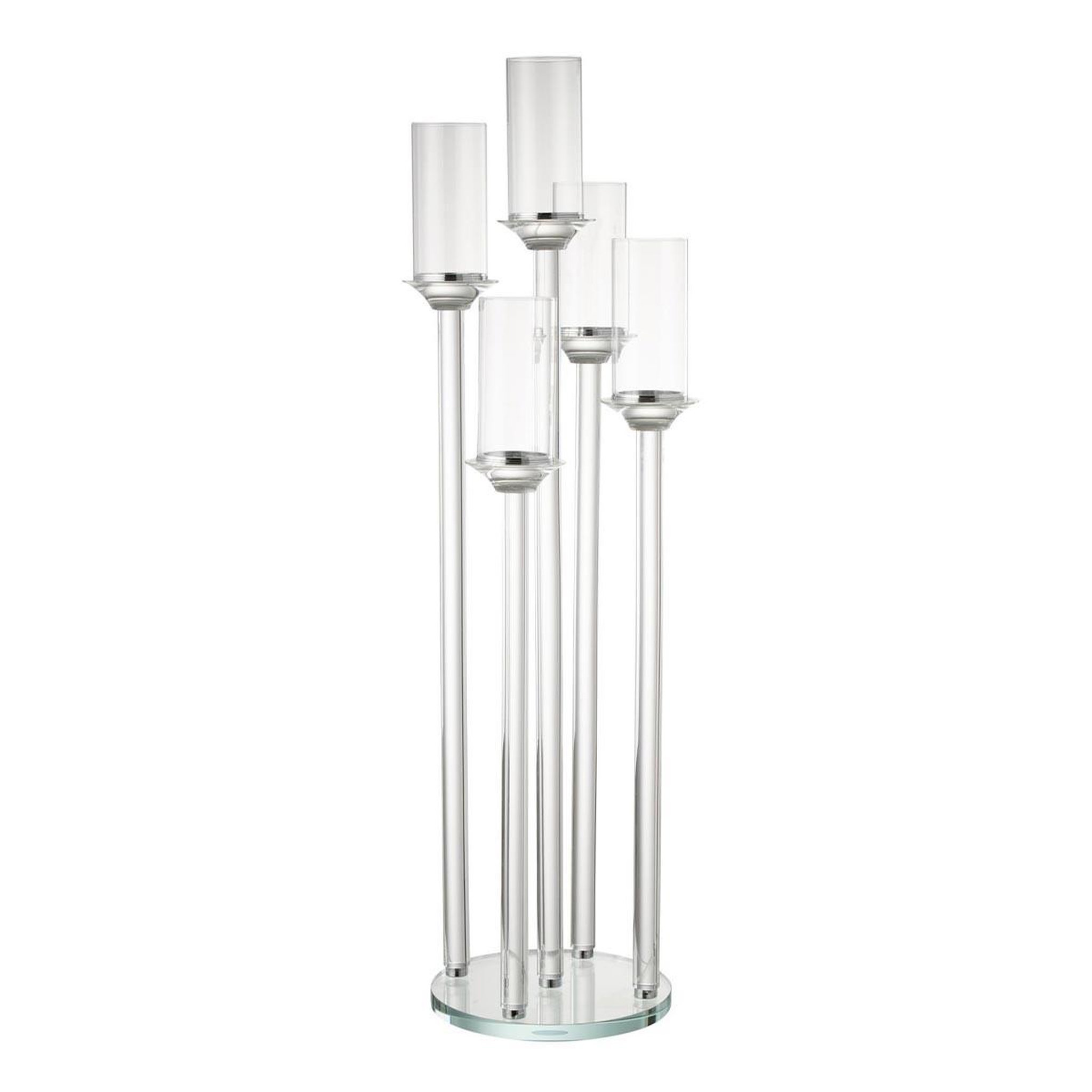 J-LINE Chandelier Large 5 Branches  Moira  100cm Transparent
