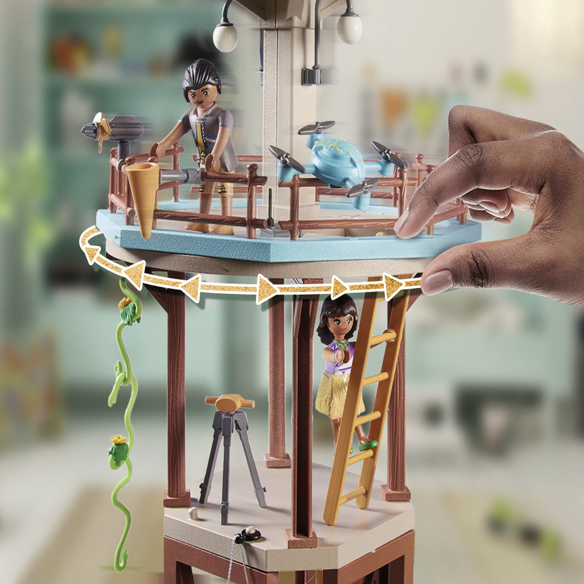 Voir la diapositive 3 : PLAYMOBIL 71008 - Tour de recherche avec boussole Wiltopia