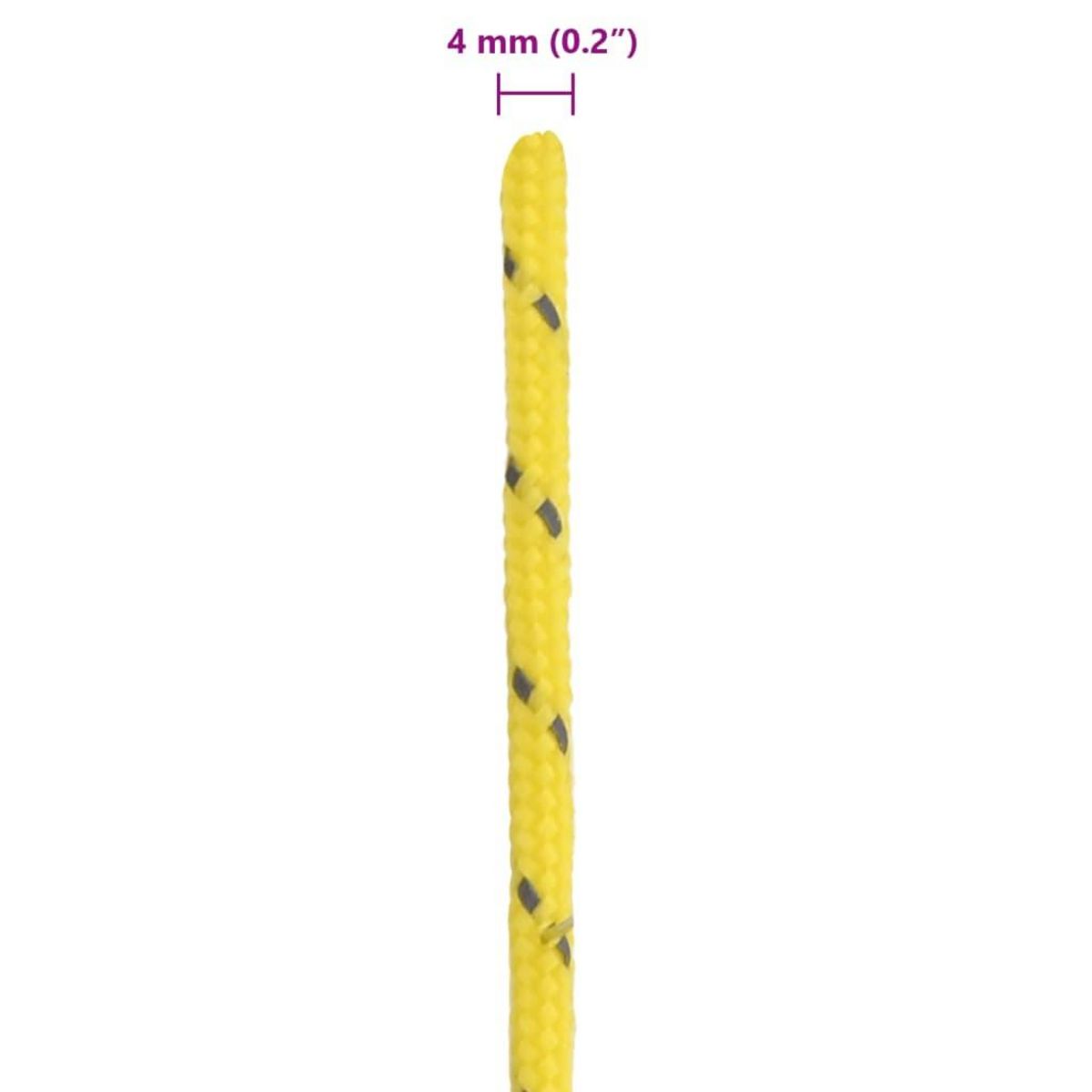 VIDAXL Corde de haubanage de tente avec bandes reflechissantes et cles