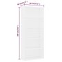Voir la diapositive 6 : VIDAXL Bibliotheque a 5 niveaux Blanc 80x30x189 cm Bois d'ingenierie