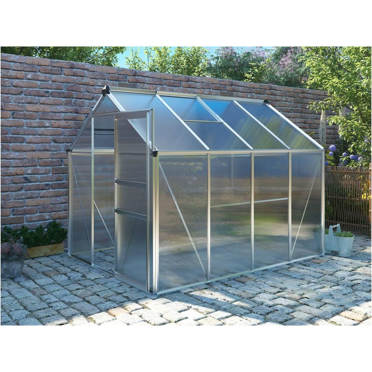 Habitat et Jardin Serre jardin polycarbonate  Hortensia  4,8m²
