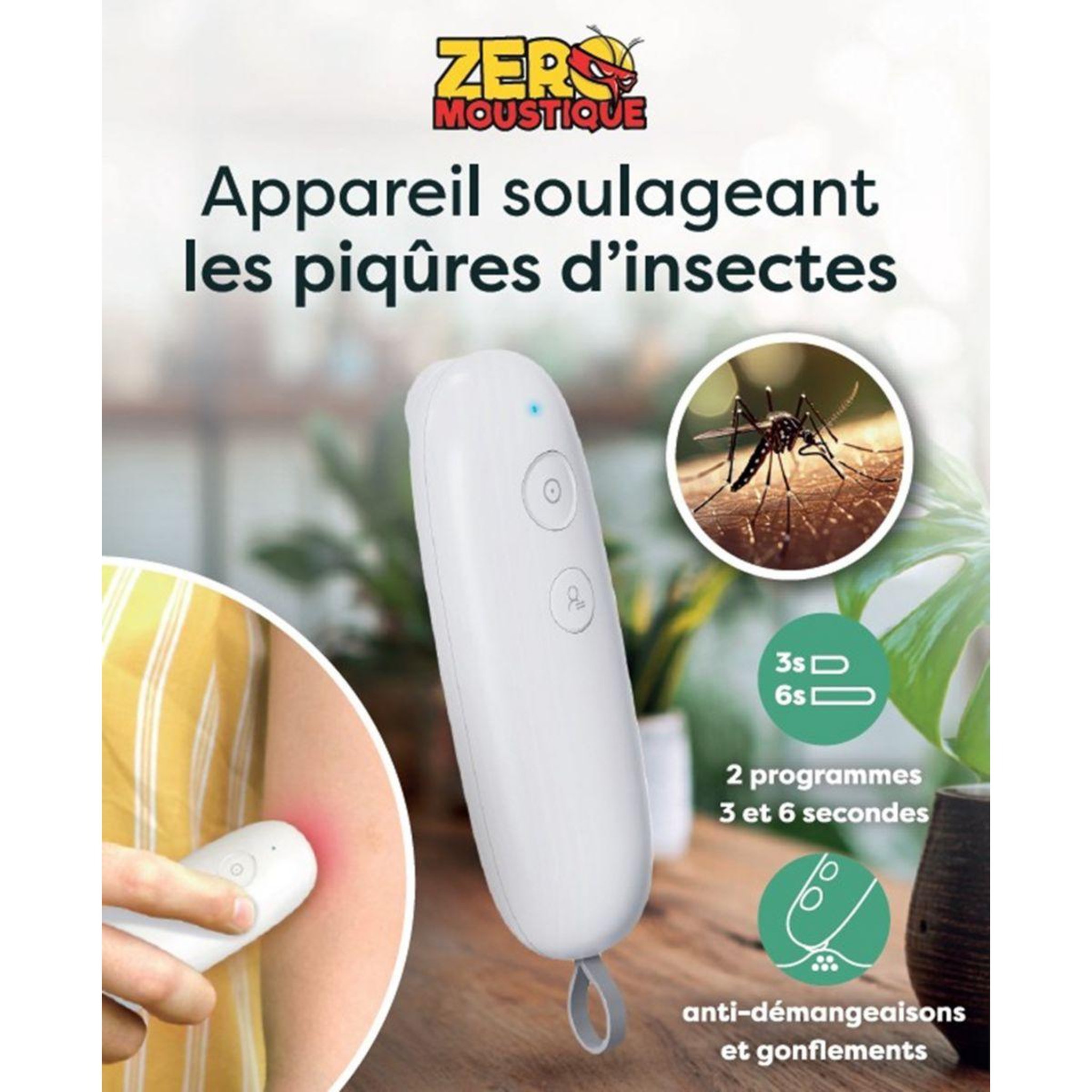 Voir la diapositive 4 : ZEROMOUSTIQUE Anti moustique Appareil anti piqures