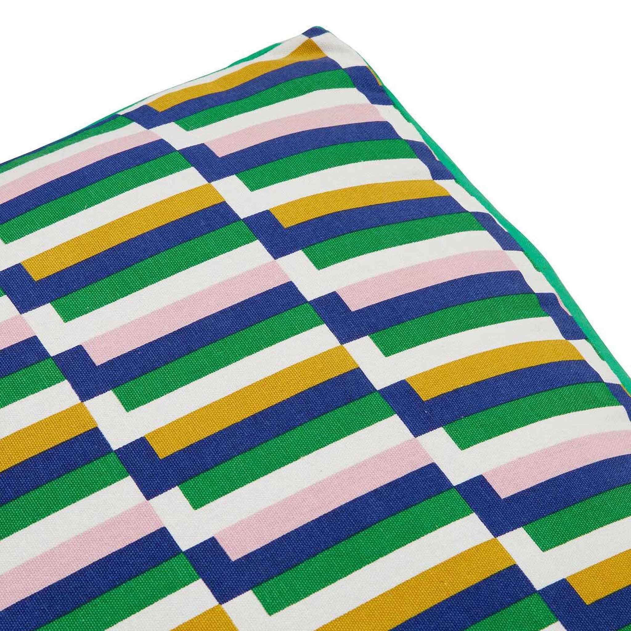 Voir la diapositive 4 : ATMOSPHERA Coussin de sol imprimé  disso  48x48cm vert