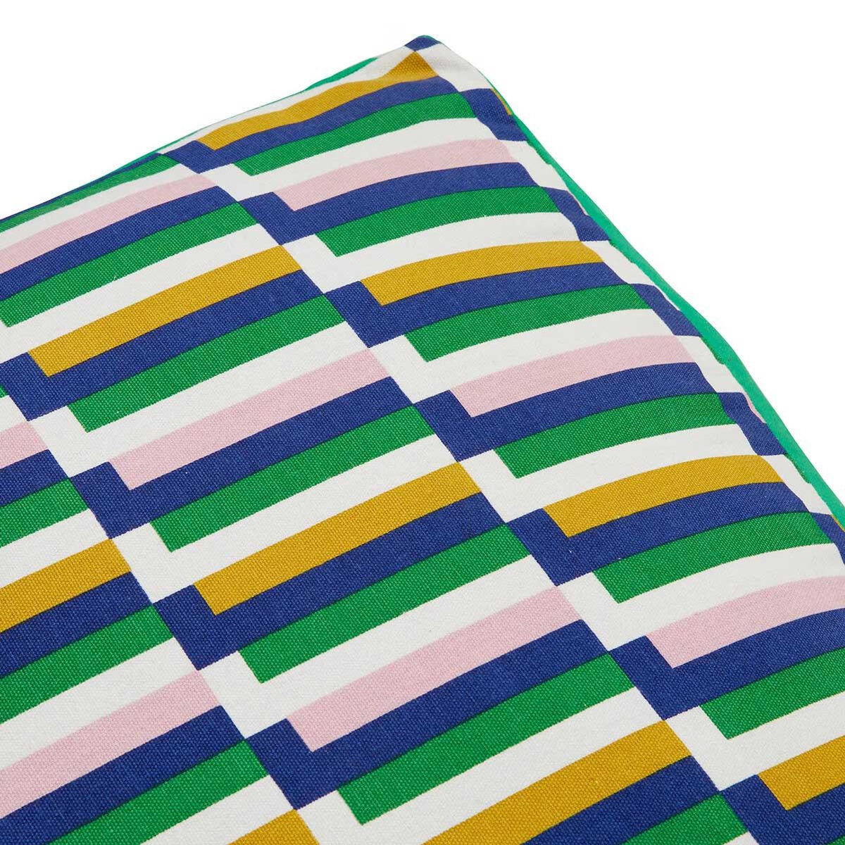 ATMOSPHERA Coussin de Sol Imprimé  Disso  48x48cm Vert