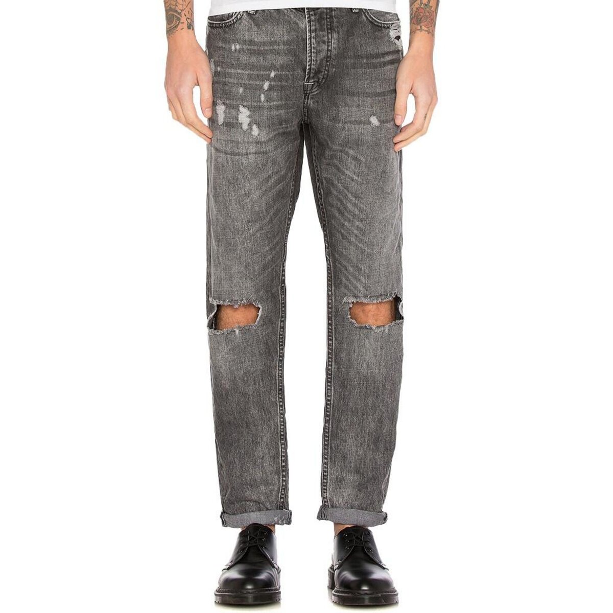 Jean Loose Gris Homme Scotch Soda Breaker pas cher Auchan