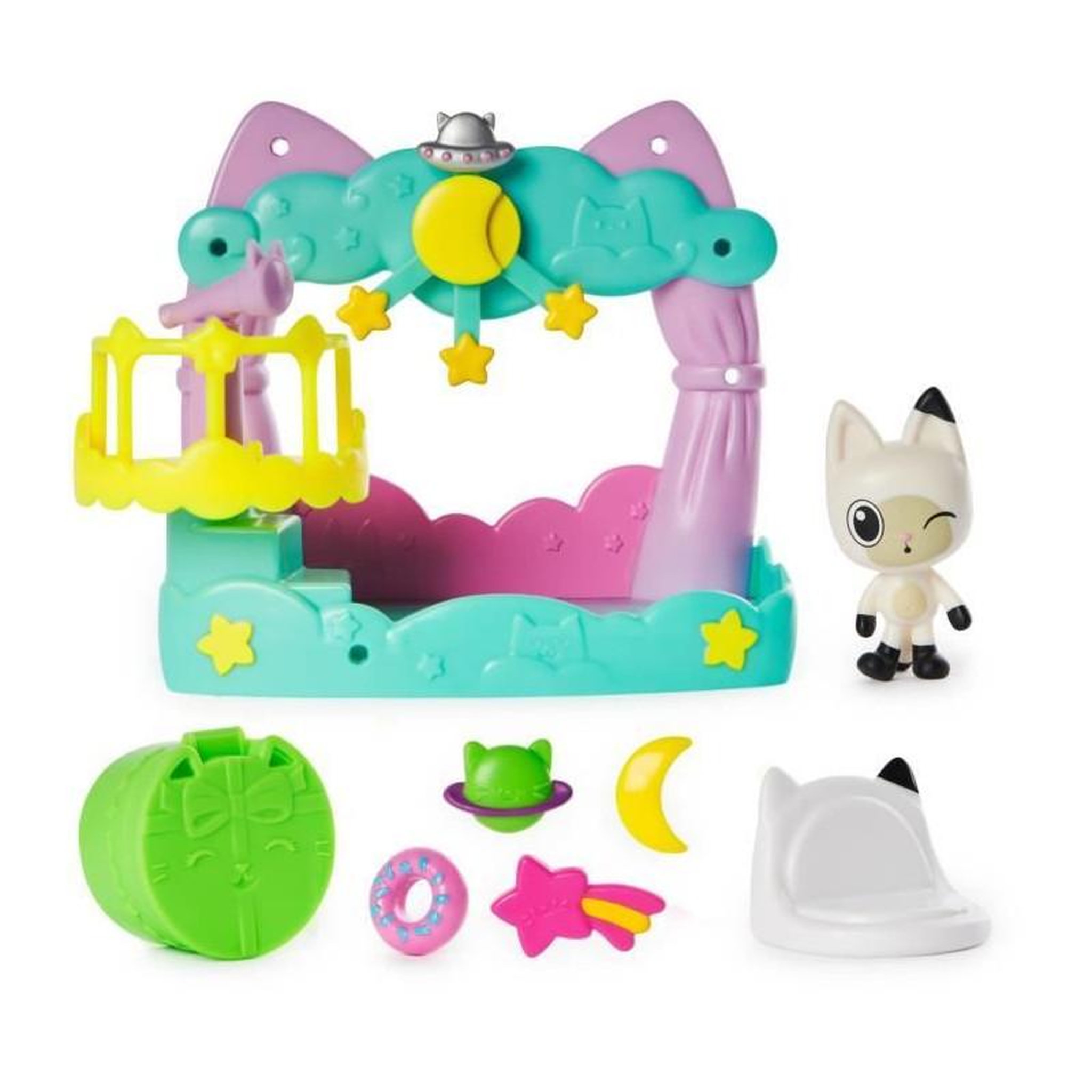Voir la diapositive 1 : Spin Master SPIN MASTER PLAYSET BALCON OBSERVATOIRE DE PANDY PATTES Gabby et la Maison Magique