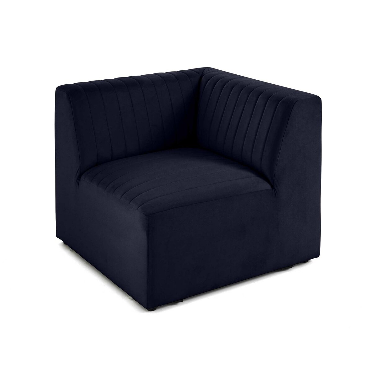 LISA DESIGN Nova - module d'assise d'angle réversible - en velours