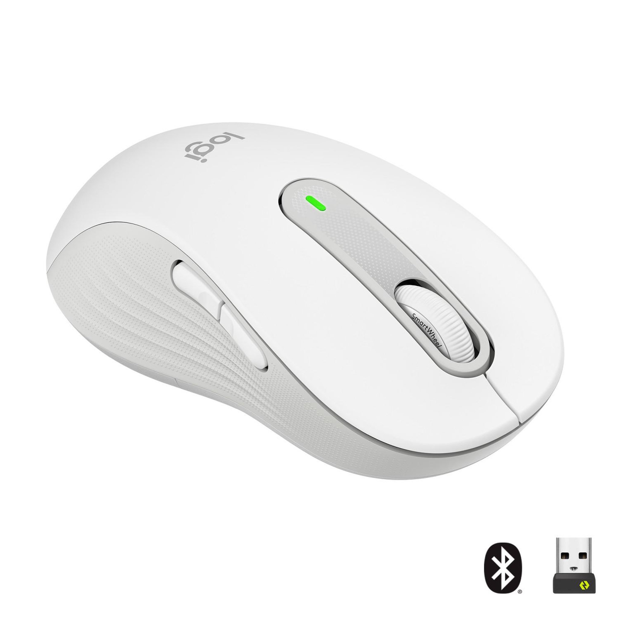 Voir la diapositive 3 : Logitech Souris sans fil Logitech Signature M650 L pour gaucher Blanc