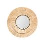 Voir la diapositive 3 : ATMOSPHERA Lot de 3 Miroirs Muraux en Raphia  Alba  40cm Beige