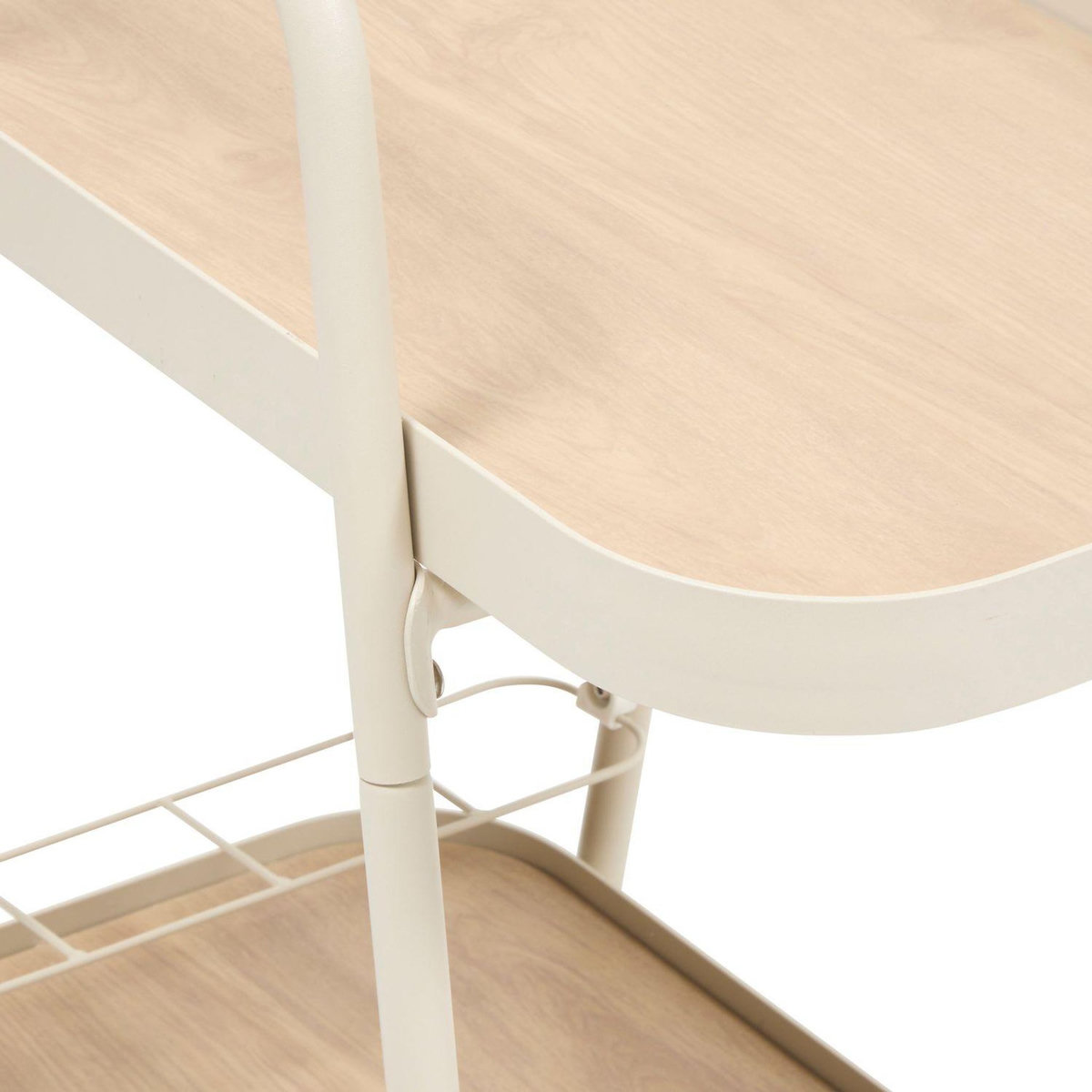 HESPERIDE Desserte de jardin à roulettes en aluminium EASINESS