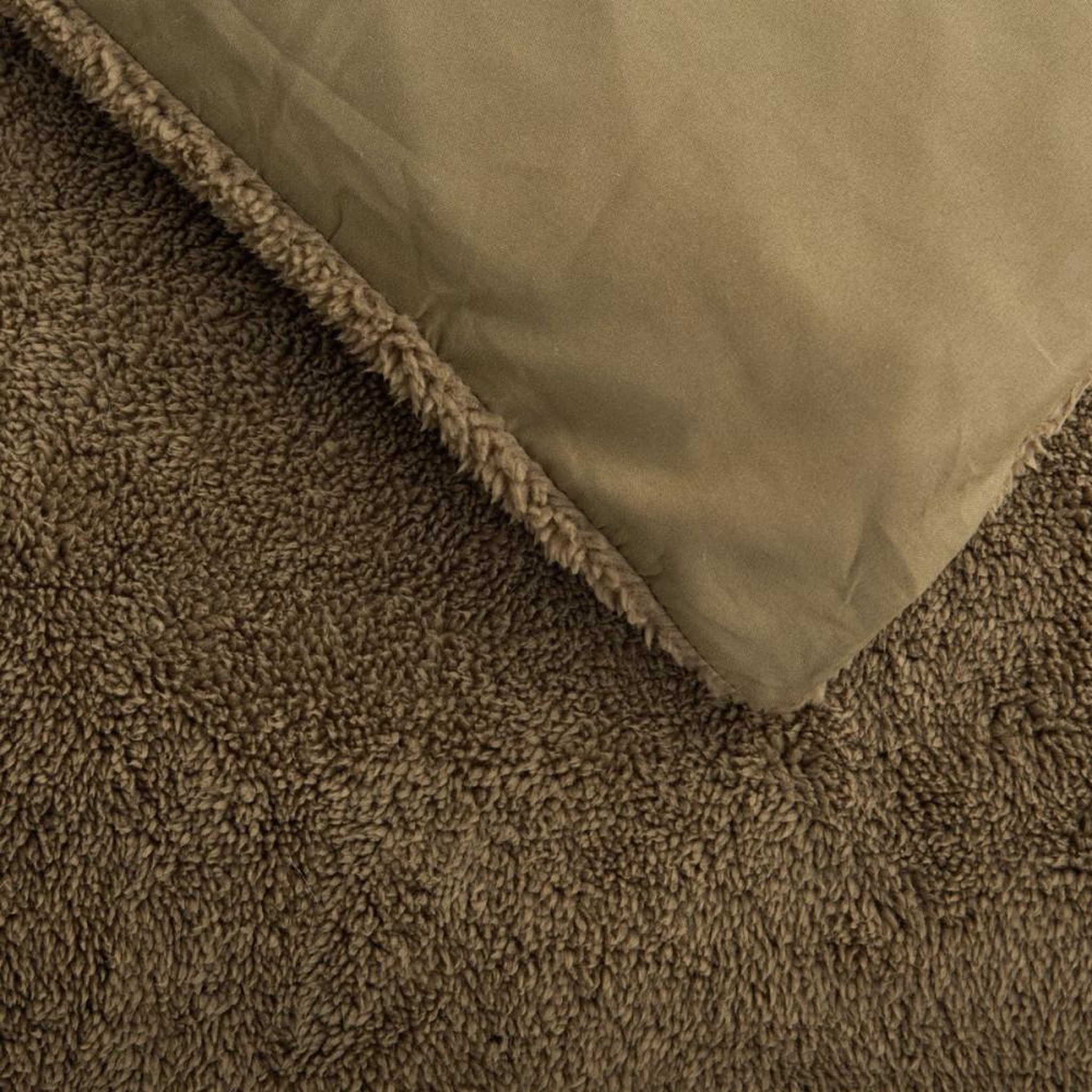 Voir la diapositive 3 : Today Parure de lit - TODAY - Teddy - 2 personnes - 220 x 240 cm - Vert uni