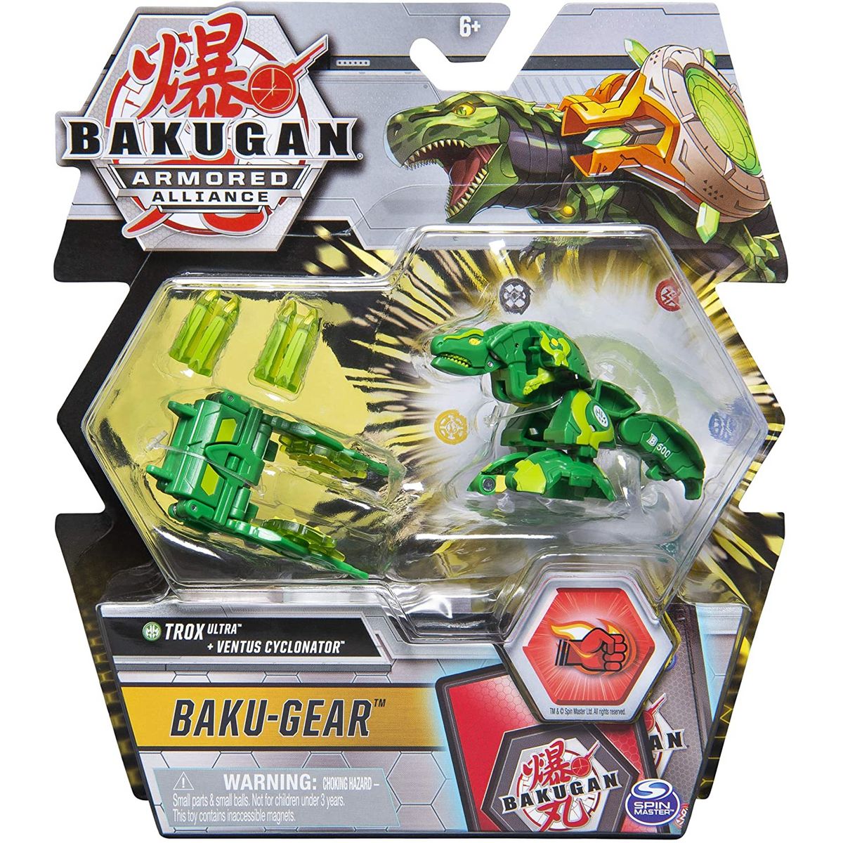 SPIN MASTER Pack 1 Bakugan ultra avec Baku-Gear Trox vert