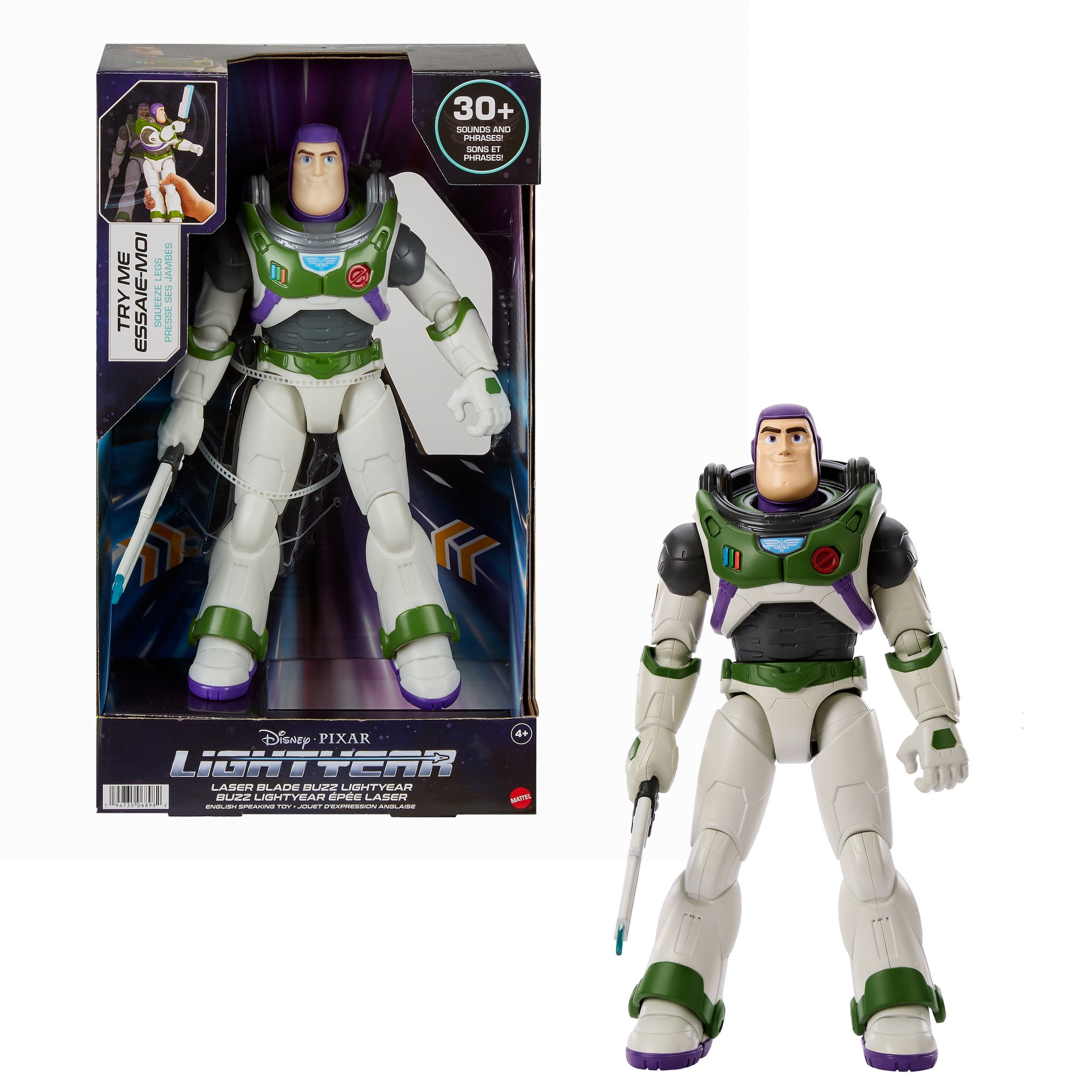 Voir la diapositive 7 : MATTEL Figurine Buzz l'Éclair Épée lazer Disney Pixar