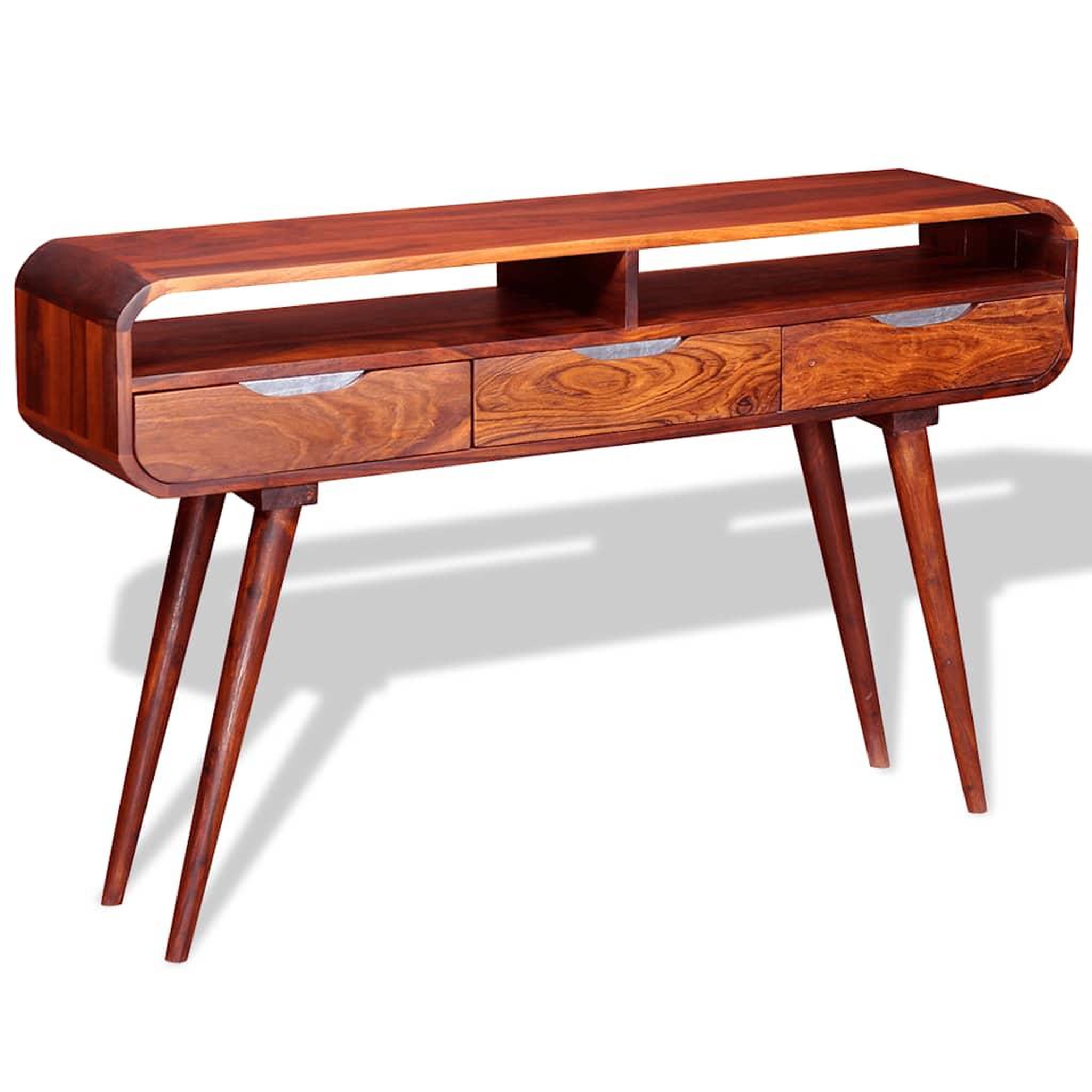 Voir la diapositive 2 : VIDAXL Table console Bois massif 120x30x75 cm