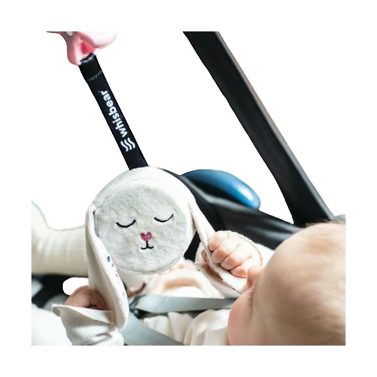 WHISBEAR Peluche interactive Whisbear Szumiący Króliś en ecru